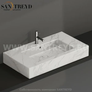 IN091AAC Подвесная раковина настенная прямоугольная Ceramica Globo  белая