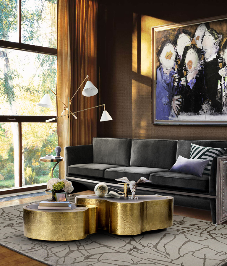 0-016 Центральный стол из кованой латуни Boca Do Lobo  - Вид №27