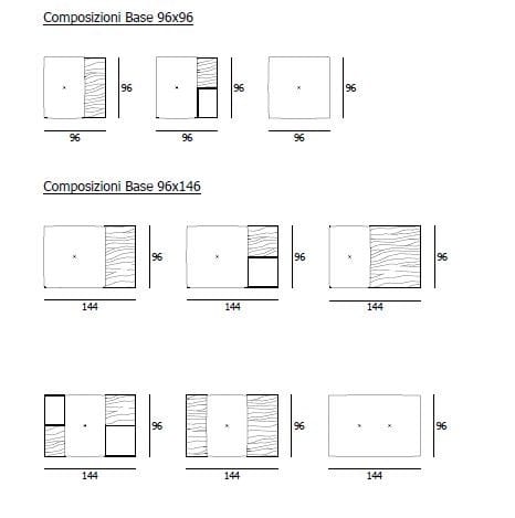 Модульная скамья со спинкой Living Divani Сумо ARCH-00126347 - Вид №14