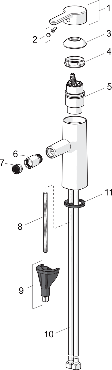 Oras 3018F Cмеситель для биде 3018F Inspera Хром  - Вид №4