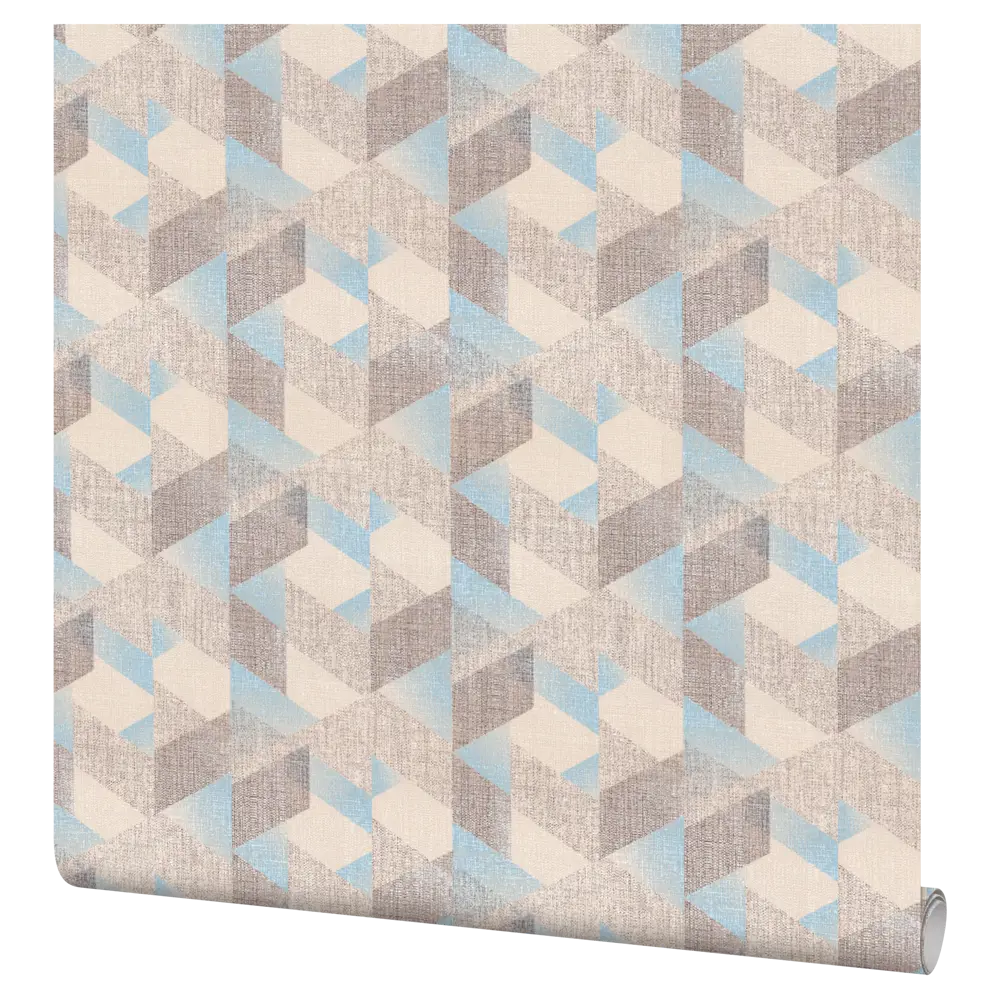 Palitra Family Modulis - Флизелиновые обои бежево-голубые с рельефной текстурой 83534085 STLM-0836281