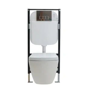 Комплект инсталляция с унитазом Creavit Tetra TP326-11CB00E-0000, с микролифтом, клавиша цвет хром 89348663 STLM-2064023