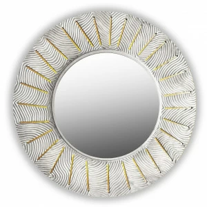 Круглое зеркало настенное серебро SUNSHINE IN SHAPE SUNSHINE 00-3860119 Серебро