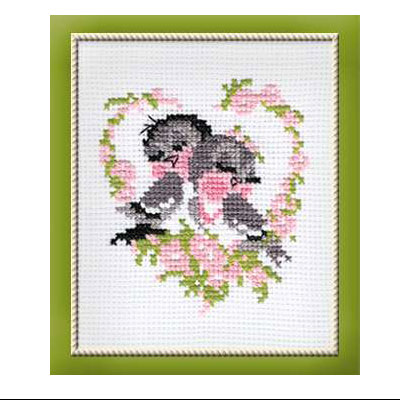 0524 Набор для вышивания Первая любовь 13 х 16 см RIOLIS Сотвори Сама 