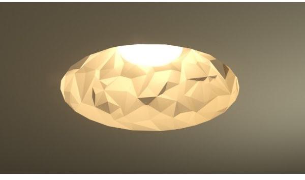 GESSO Встраиваемый в потолок держатель точечного светильника из гипса  817  - Вид №1