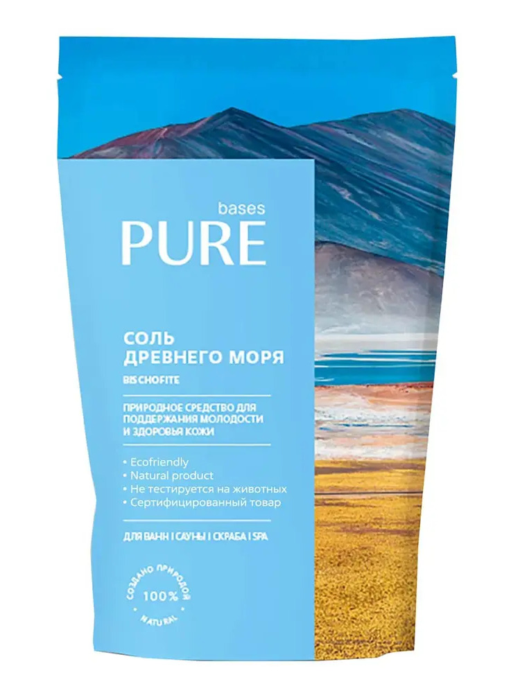 84493039 Соль для ванны Pure Basis Древнего моря Бишофит 1000 г STLM-0998357
