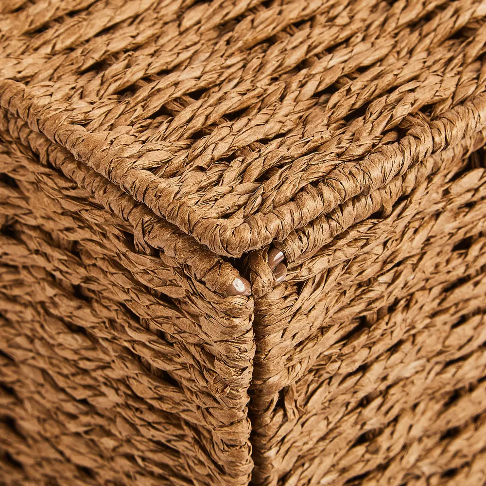 Корзина с крышкой для хранения 38x18x28 см бумага цвет коричневый 89344353 STLM-2209458 SPACEO Kub - Вид №4