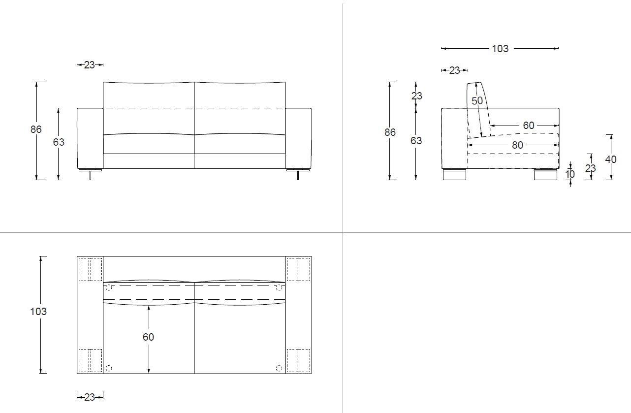Twils 3-х местный тканевый диван sun-id-1492216 - Вид №4