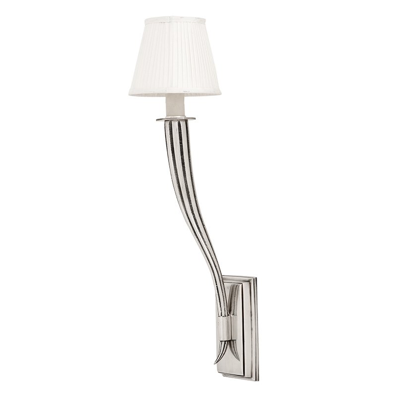 Бра настенное бело-серебристое Mayflower Single108076 EICHHOLTZ  00-3879455 Белый;серебро  - Вид №1