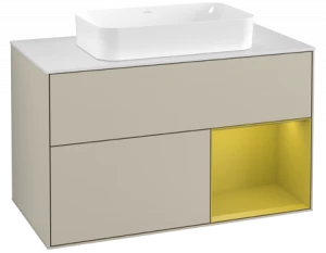Villeroy&Boch Тумба под раковину Прямоугольная версия F251HEHH Finion Sand Matt Lacquer