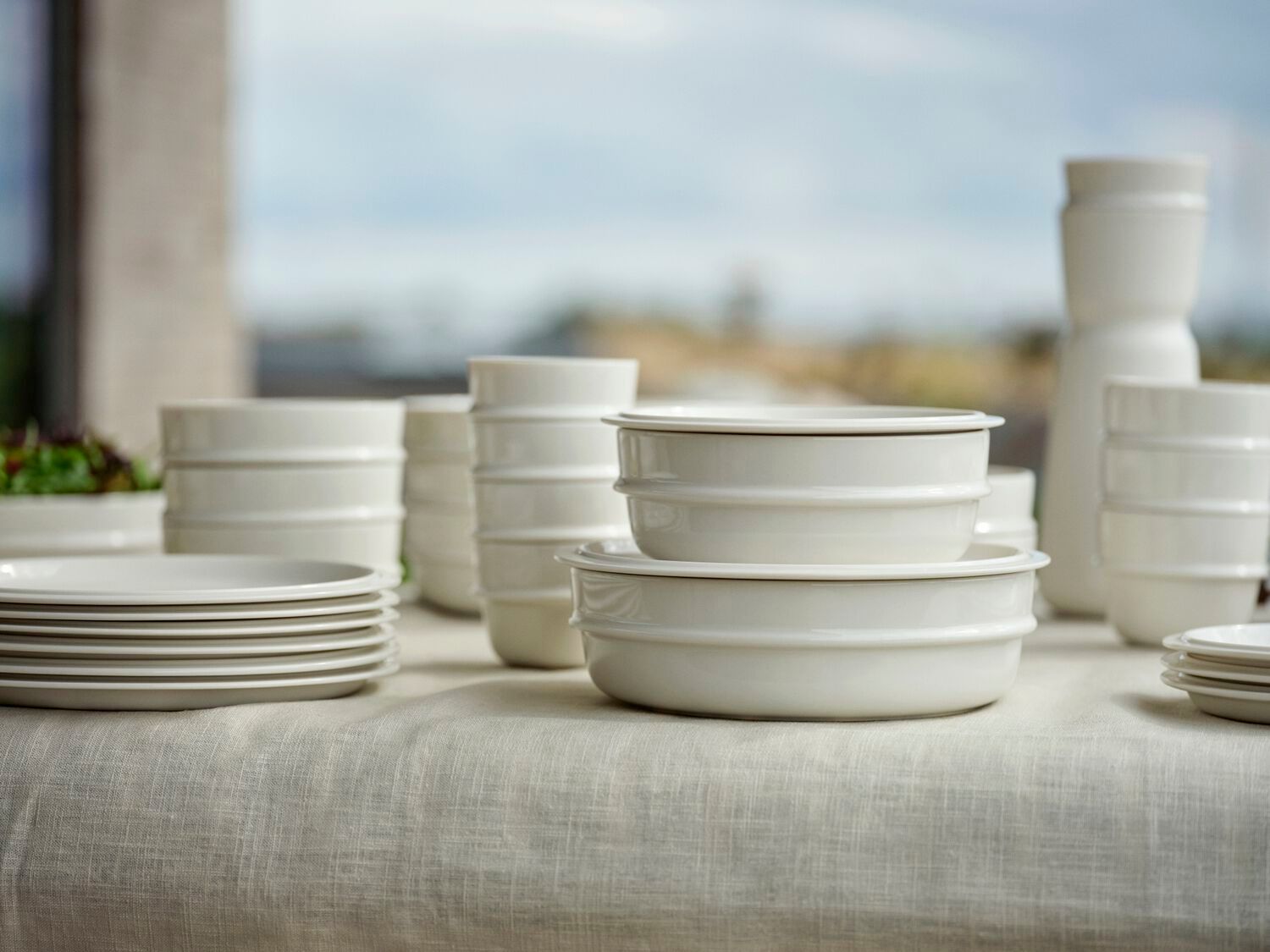 Фарфоровая круглая плоская тарелка ZONE DENMARK Eau ARCH-00035157 - Вид №3