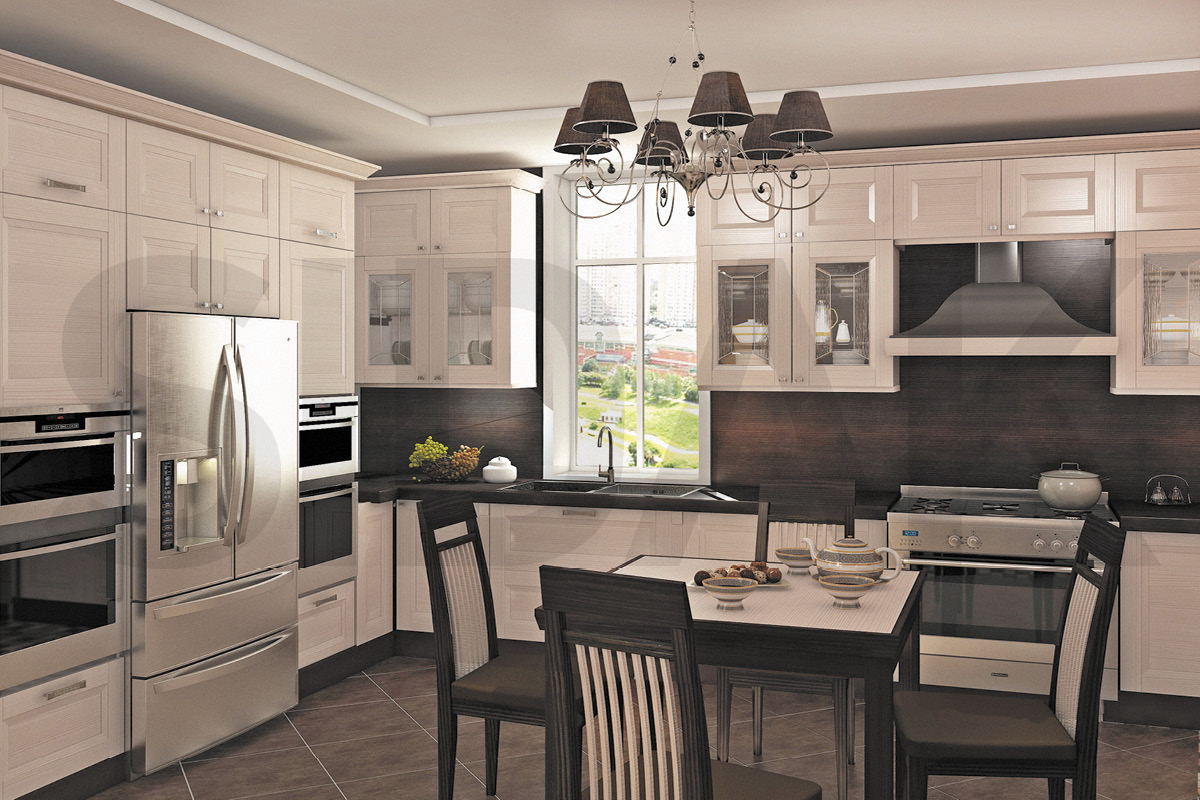 Фасады для кухни Аврора  «Латона» SIDAK SIST2482-448 - Вид №1