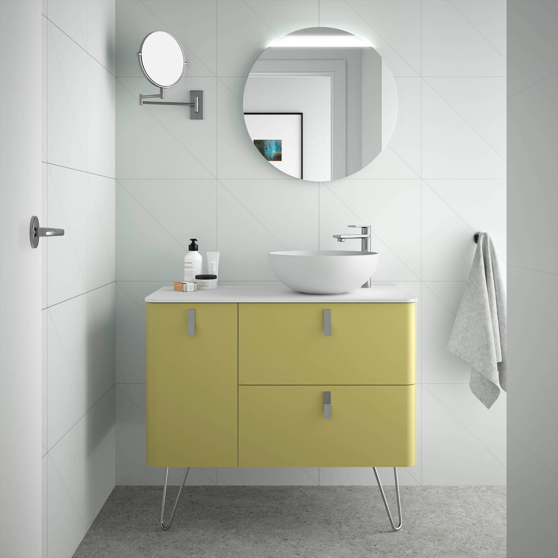 24687 SALGAR Мебель для умывальника UNIIQ 1200 левая SALVIA Сальвия 