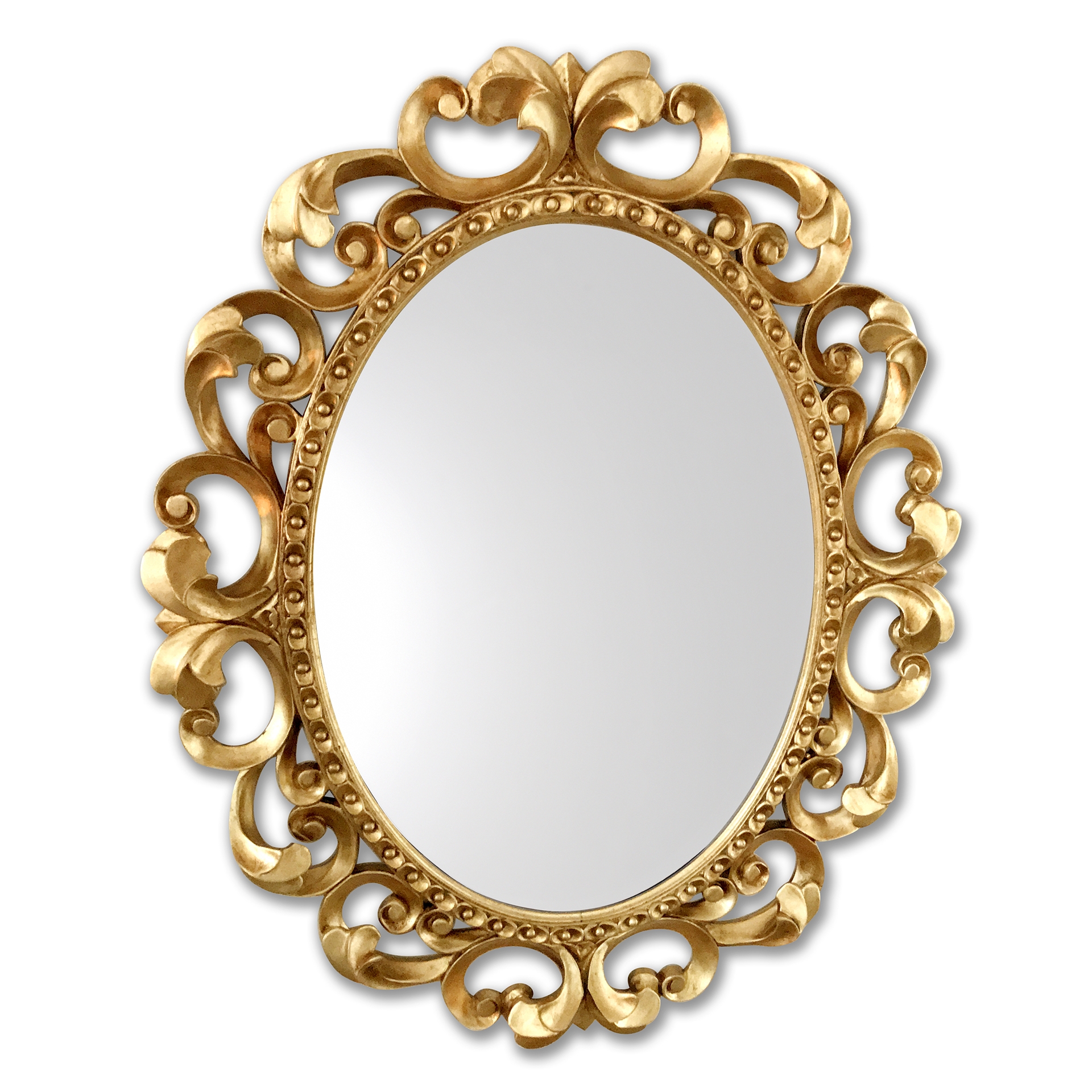 183OV 3SC Зеркало Daisy Oval Gold Leaf Classico Treesseci 3SC