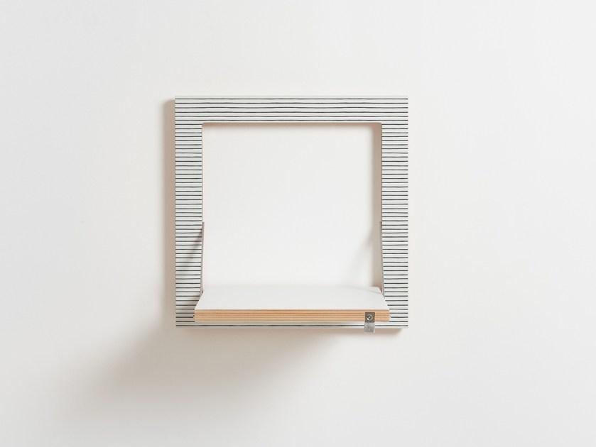 AMBIVALENZ Складная фанерная полка Fläpps shelf 40×40-1 Fl020045 - Вид №1