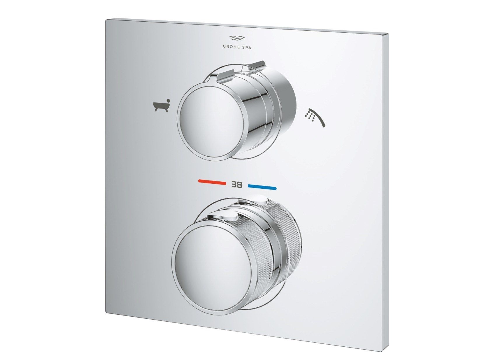 Термостатический настенный смеситель для ванны с пластиной Grohe Allure New ARCH-00071742 - Вид №3