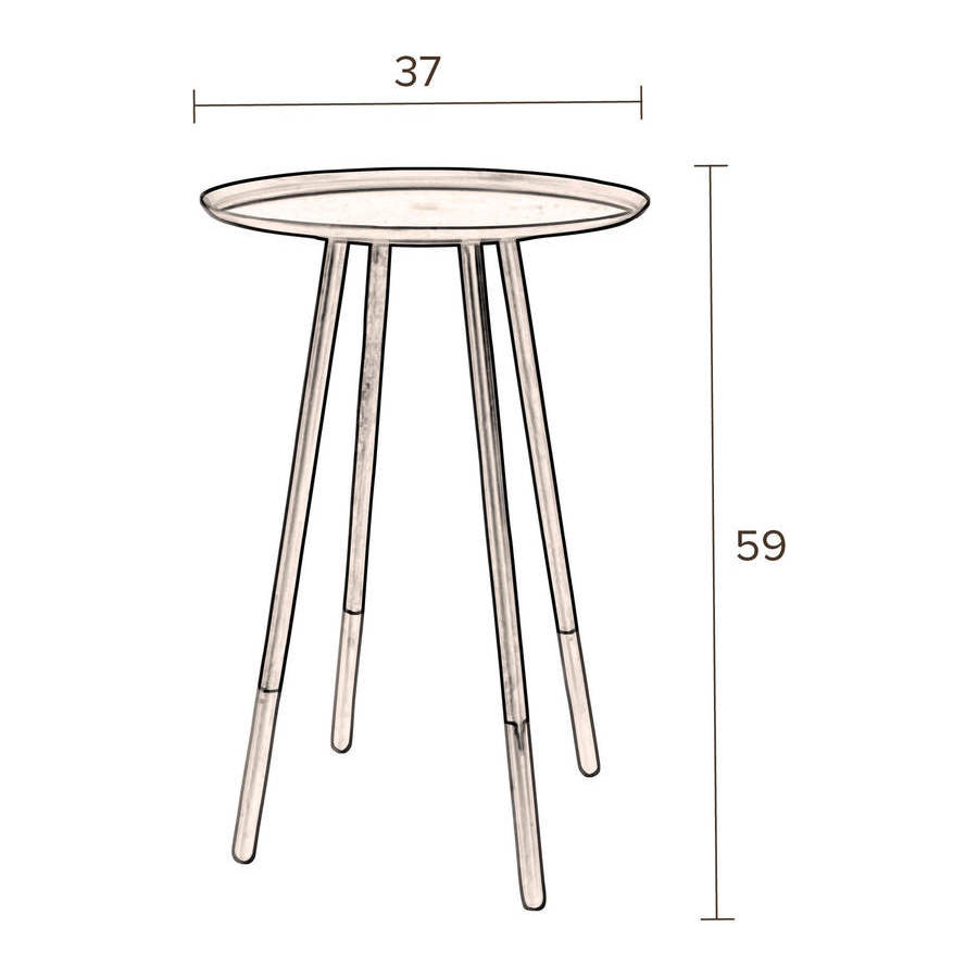 Столик Eliot бронзовый Dutchbone 2300062 - Вид №8