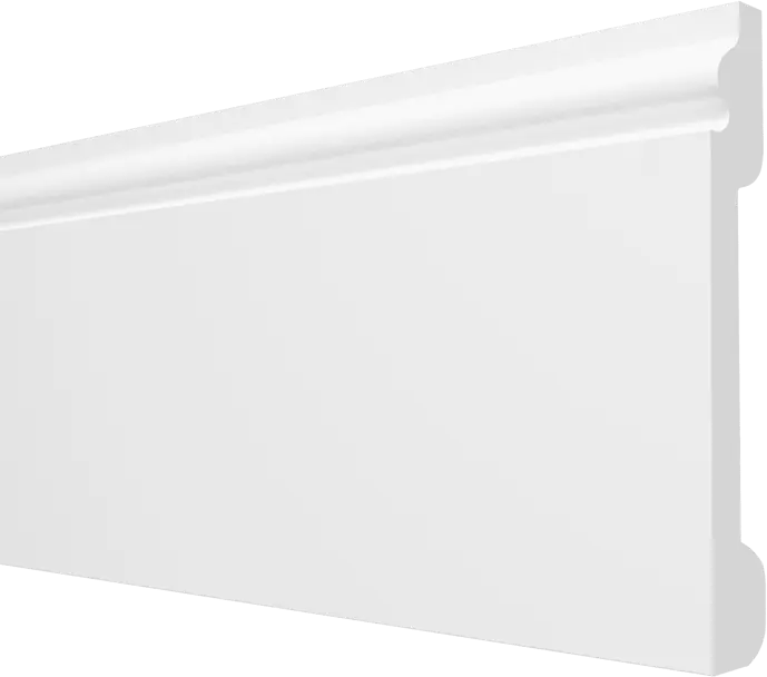 93871439 Плинтус напольный ударопрочный влагостойкий под покраску Decor-Dizayn DD31 2x200 см цвет белый STLM-0600799