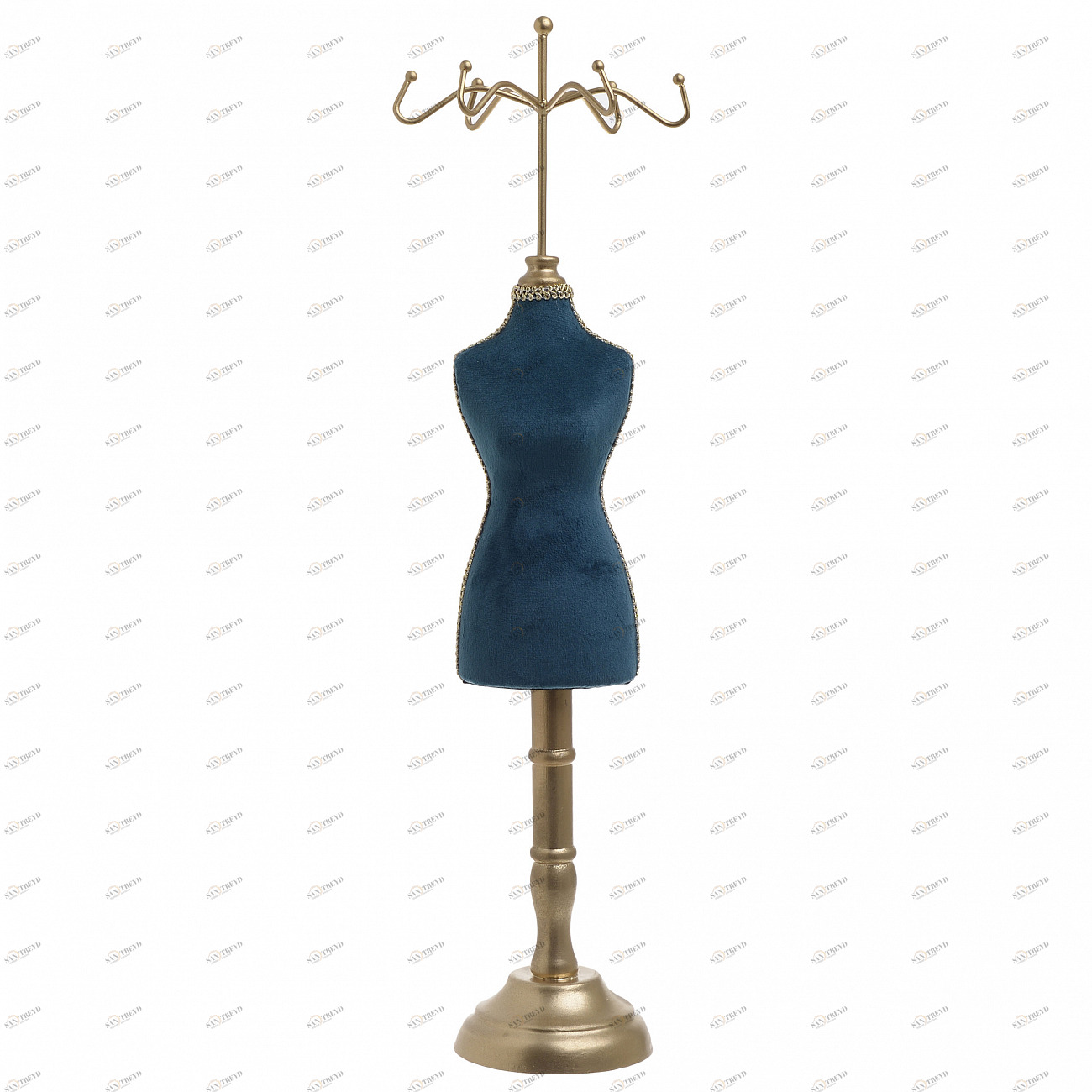Манекен металлический для украшений бирюзовый Vivid Secrets TO4ROOMS VIVID SECRETS 00-3893805 Золото;синий 