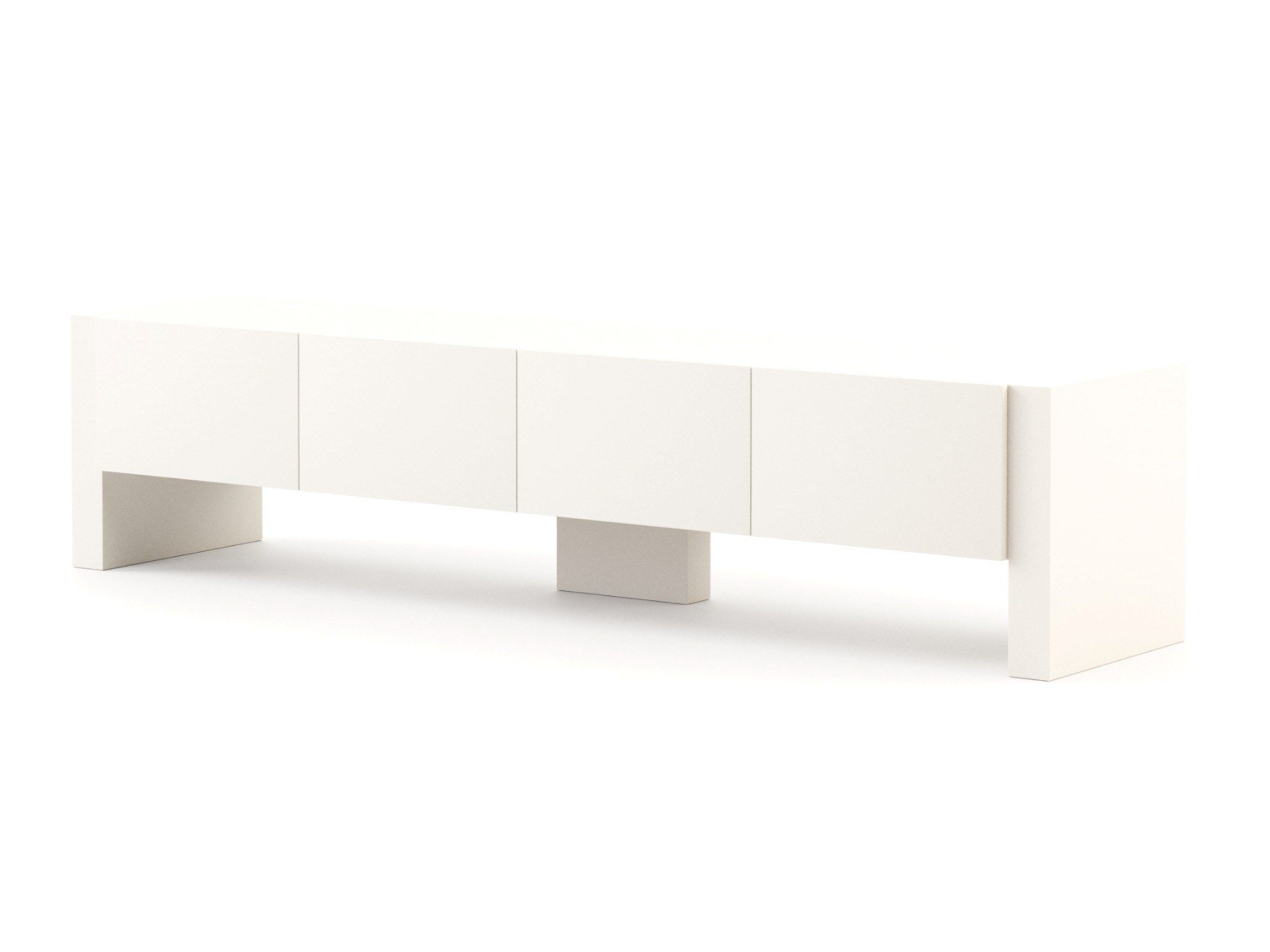 Низкий деревянный шкаф для телевизора с откидными дверцами Stylish Club Маяк ARCH-00136842 - Вид №3