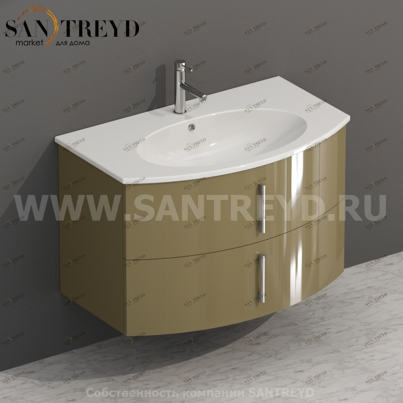 MDMC80Y136 Тумба с двумя ящиками 78 см коричневая Globo 4ALL Италия Ceramica Globo