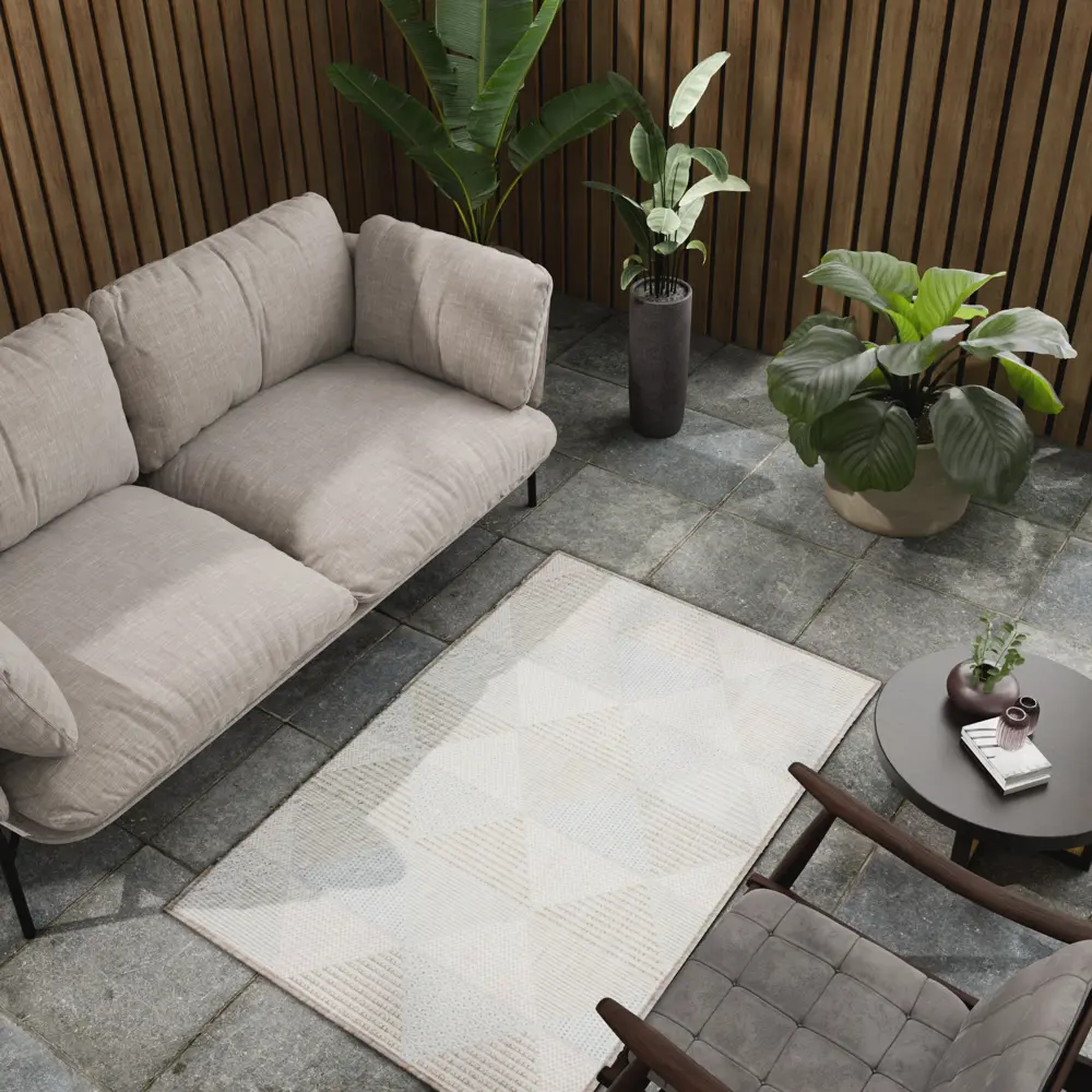 Циновка Дели 80x120 см полипропилен 84218_53311 цвет бирюзовый ROYALTAFT STLM-2082797 - Вид №7