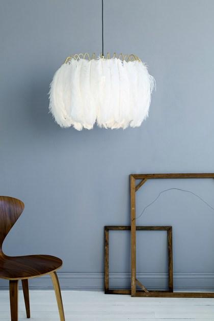 Mineheart Подвесной светильник из стали и страусиных перьев Feather sun-id-1452016 - Вид №4