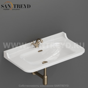 4142K3 Подвесная раковина настенная прямоугольная Kerasan  белая