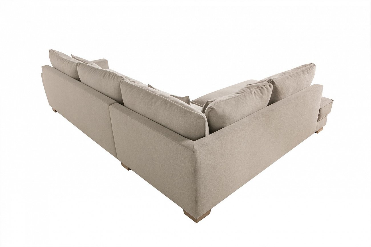 Диван Malte трехместный угловой с правым модулем светло-серый SITS ДИЗАЙНЕРСКИЕ, MALTE 192160 Бежевый;молочный  - Вид №3