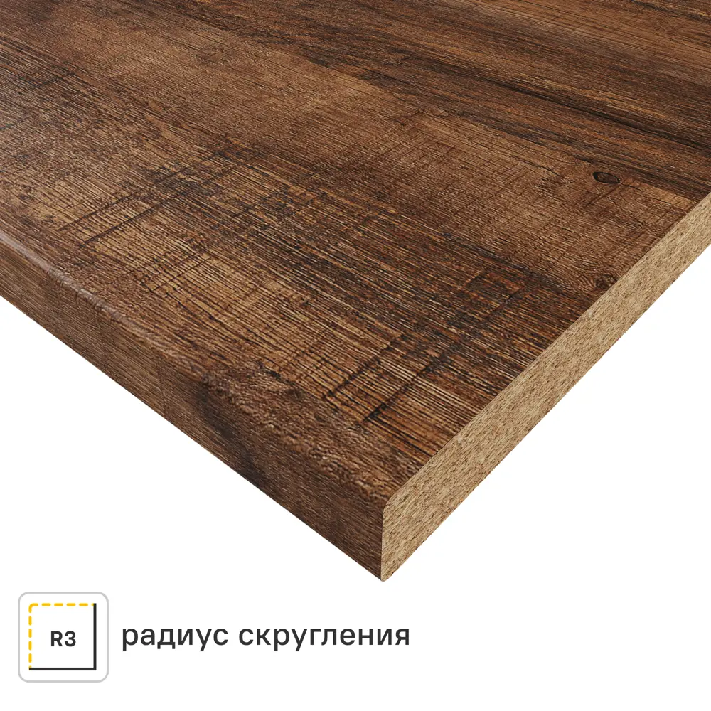 Столешница KONSENSA Самдал 60x300x3.8 см ДСП цвет коричневый 89452049 STLM-2124401 ДСП Постформинг