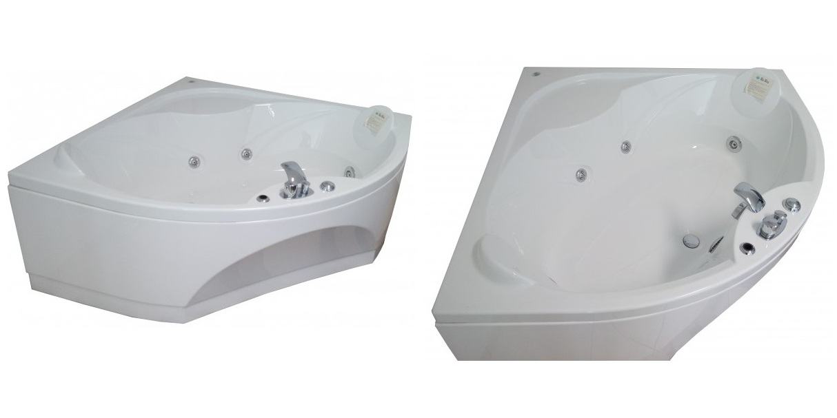 Ванна с аэро и гидромассажем Greta 140 см Karolitalia BLUBLUEGRETABLUMIX - Вид №1