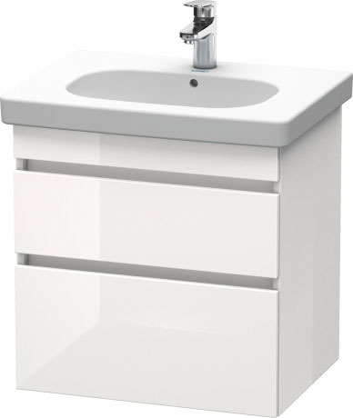 DS648307575 Тумбочка подвесная DuraStyle #DS6483 600 x 453 мм Лен, декор Duravit - Вид №2
