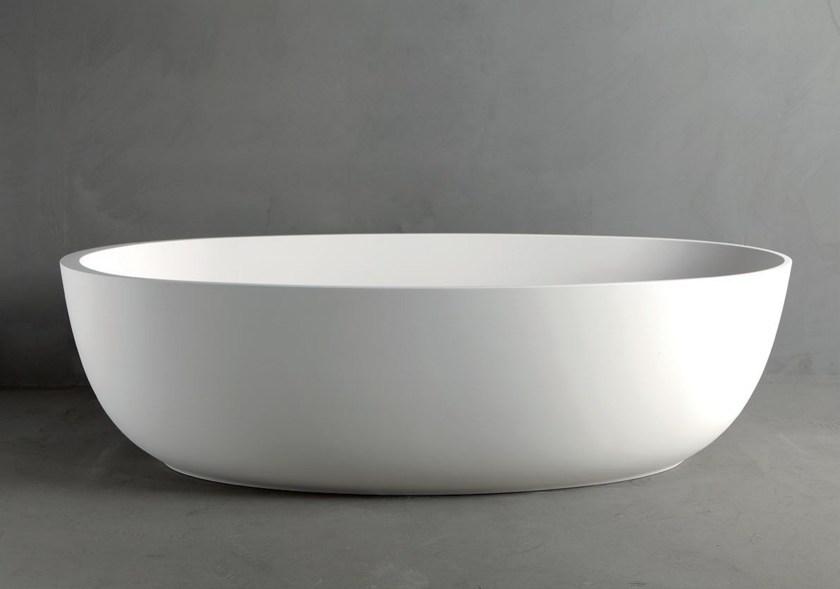 RIFRA Отдельностоящая овальная ванна из материала Mineralmarmo® sun-id-1420336 - Вид №1