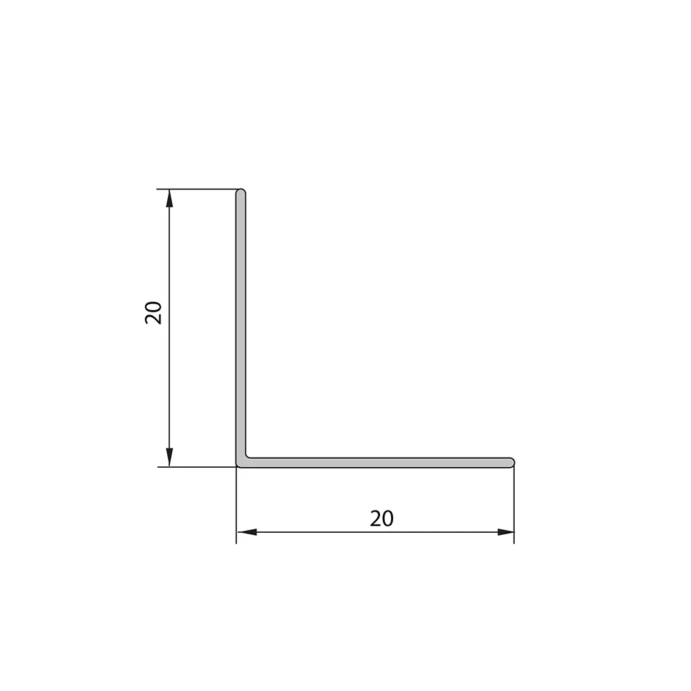 Универсальный угол ПВХ 20x20x2700 мм кремовый Santreyd STLM-2171068 - Вид №1