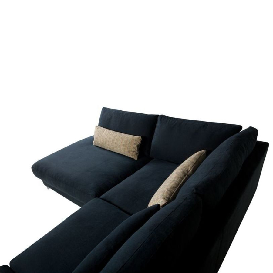 Диван угловой Brandon, левосторонний, черный Sits S1076 - Вид №9