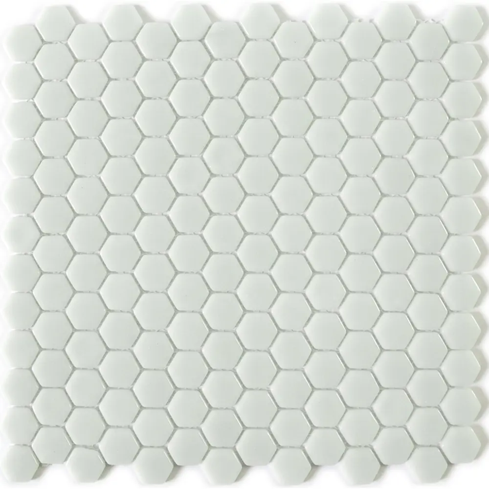 Мозаика стеклянная Natural STP-WH001-HEX 29x29 см цвет белый 84830282 STLM-2090984 Santreyd Steppa