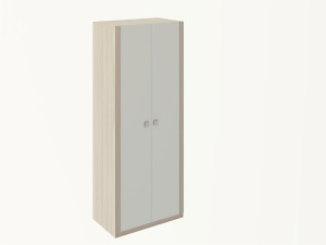 90584104 Шкаф Глэдис 80x50x220 см ЛДСП цвет ясень шимо светлый STLM-0295195 РИННЭР