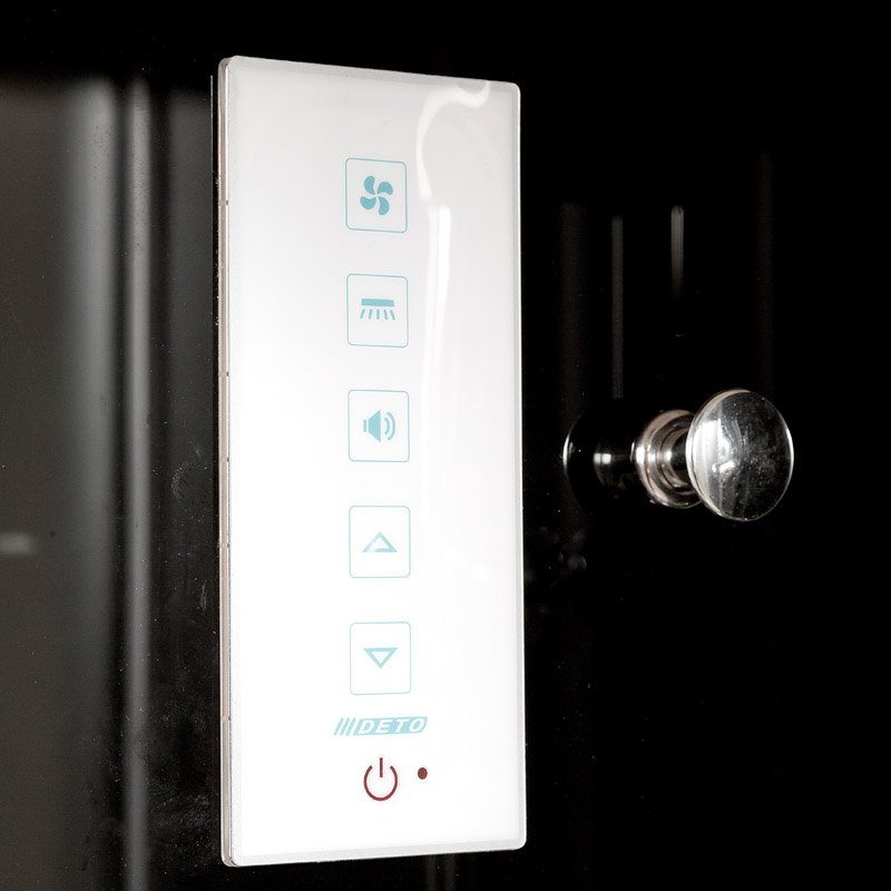 V1015 Душевая кабина DETO Серия V B01S+ эл. BLACK - Вид №23