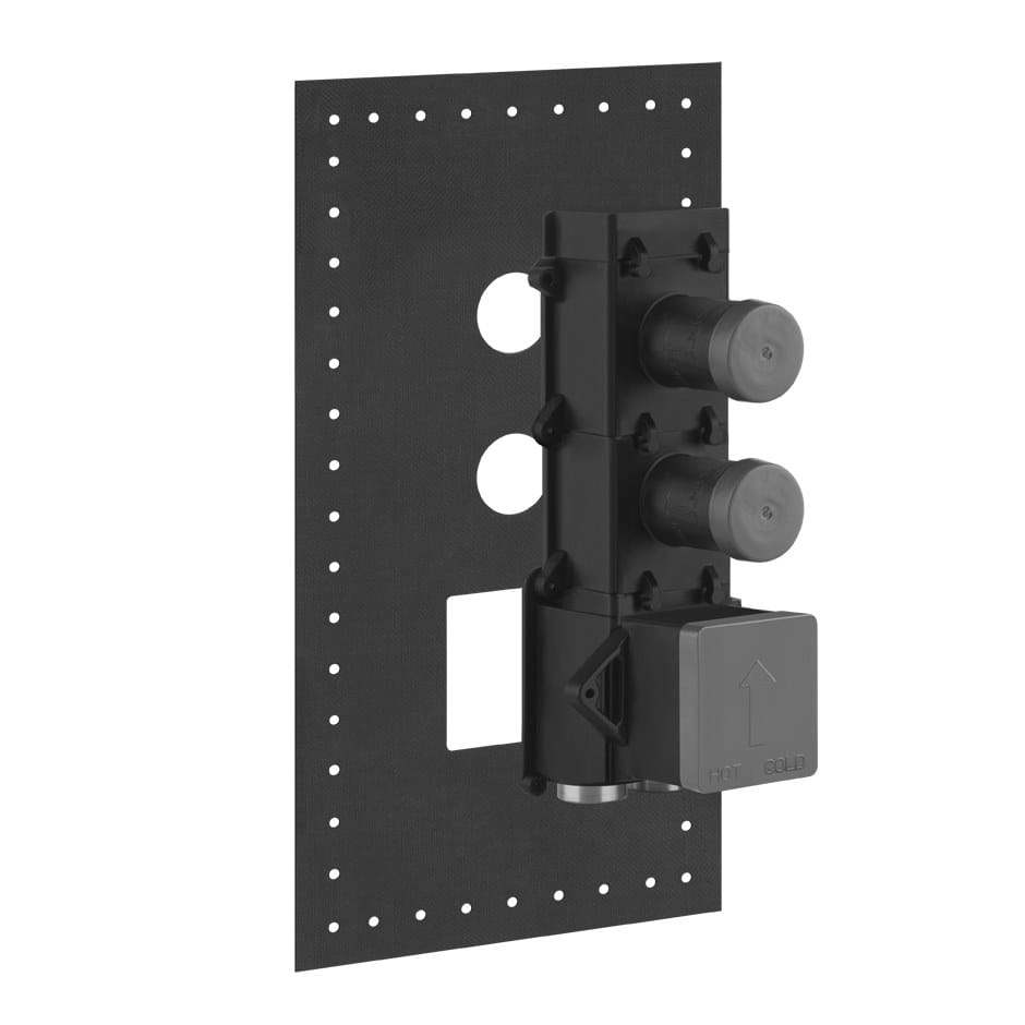 Металлический термостатический смеситель для душа с 3 отверстиями Gessi гравированный ARCH-00109647 - Вид №2