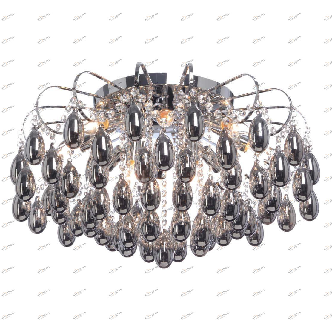 Люстра потолочная серебристая Vitaluce V5331/10PL VITALUCE ДИЗАЙНЕРСКИЕ 00-3888738 Хром 