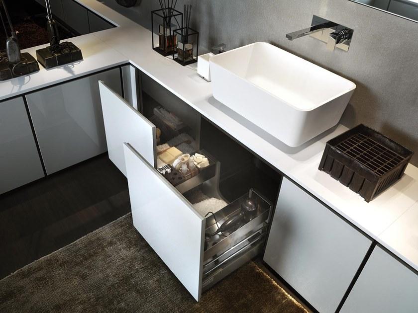 Karol Модульный модульный угловой шкаф для ванной комнаты Urban chic Karolitalia sun-id-1363375 - Вид №2