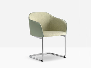 Мягкий консольный стул с подлокотниками