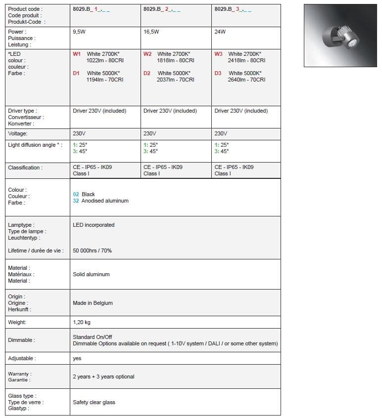 Наружный прожектор / алюминиевая погружная лампа BEL-LIGHTING Saturn ARCH-00041813 - Вид №5