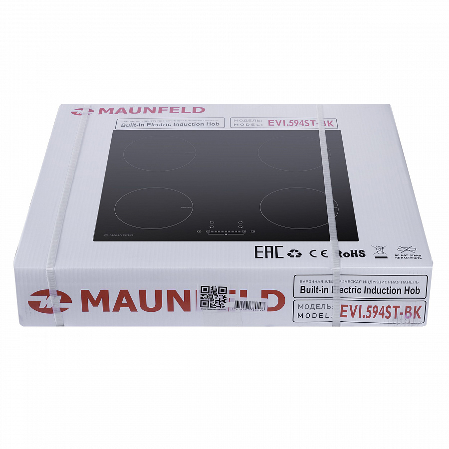 EVI.594ST-BK Электрическая индукционная панель / индукционная варочная панель, 590х520х55, черный Maunfeld Santreyd  - Вид №9