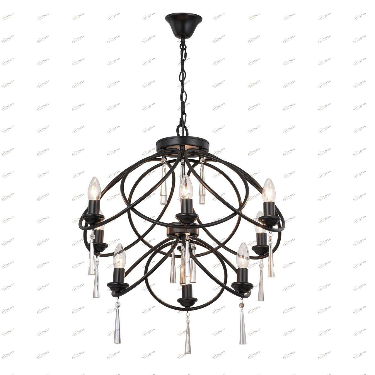 Подвесная люстра ST Luce Anevita SL335.303.09 ST LUCE ДИЗАЙНЕРСКИЕ, ANEVITA 279763 Коричневый 