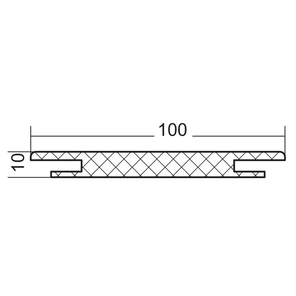 Добор дверной коробки Пилот телескопический 2070x100x10 мм бумага ламинация цвет дуб эдисон VFD STLM-2065735 - Вид №2