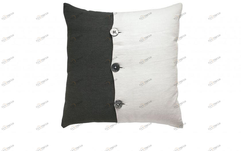 Gruppo Tomasella Квадратная подушка из ткани с геометрическим рисунком  05 - 06 