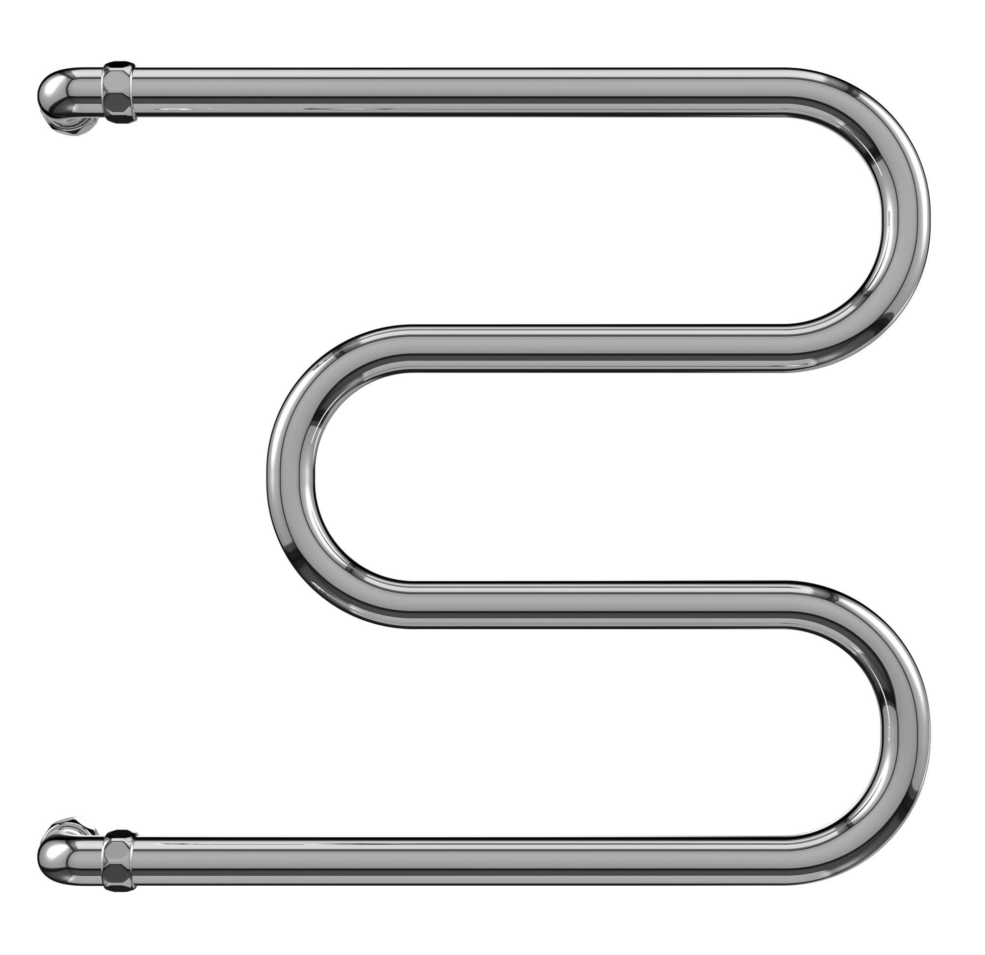4620768888182 ЭКОНОМ Эконом М-обр AISI 32х2 600х600 Полотенцесушитель TERMINUS Нержавеющая сталь - Вид №1