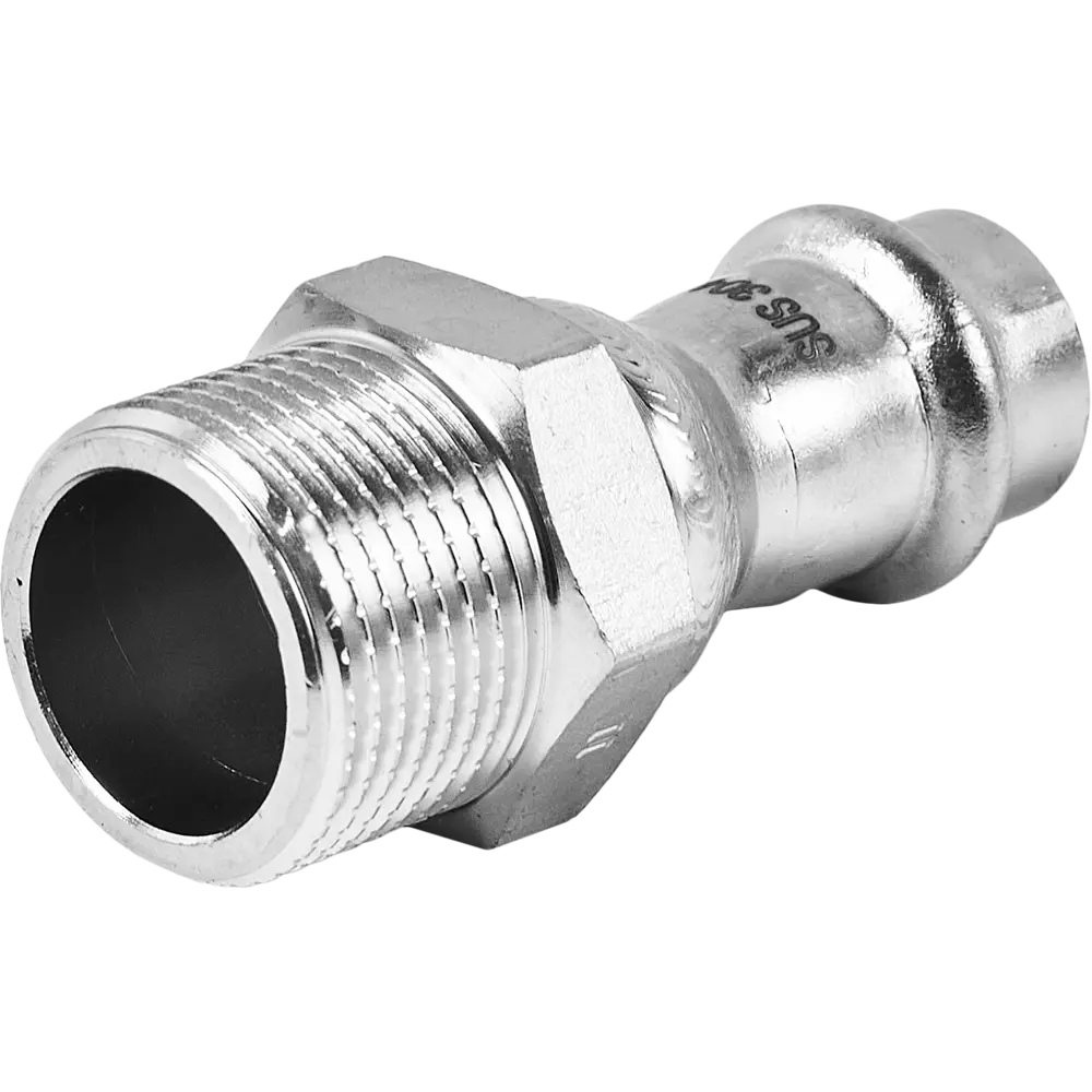 Муфта переходная Rommer 3/4"x15 мм ВПр-НР нержавеющая сталь 88011274 STLM-2175602  - Вид №1