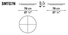 Maxalto Круглый мраморный стол с ленивой сьюзан Xilos sun-id-1395030 - Вид №4